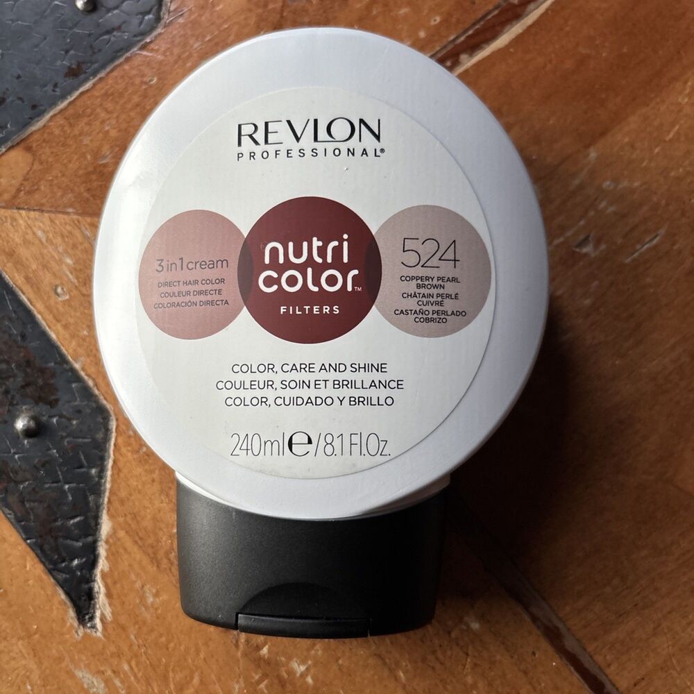 Revlon Professional Nutri Color Filter 240ml 524 Coppery Pearl Brown 3 N 1 Cream